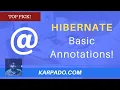 Hibernate Annotations that you must know Entity id GeneratedValue Easy Explanation Karpado