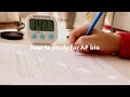 how to study for AP Biology 2020 exam format my study method and some tips