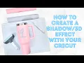 How to Create a Effect in Cricut Design Space How to Layer Multiple Colors of Vinyl
