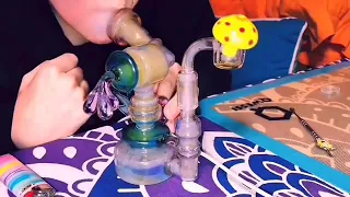 503PFG cute glass bong dab rig