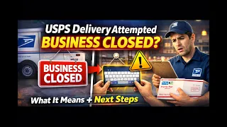 USPS delivery attempted business closed Meaning