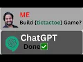 How to Create a Tic Tac Toe Game in JavaScript using ChatGPT HTML5 Game Development Games