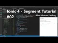 Ionic 4 - Segment Tutorial