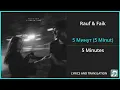 Rauf \u0026 Faik - 5 Минут (5 Minut) Lyrics English Translation - Russian and English Dual Lyrics