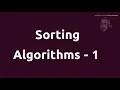 Sorting Algorithms - 1 Data Structures At A Glance sudo scientists