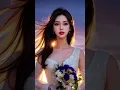Download Lagu [4K] AI ART LOOKBOOK AMAZING COLLECTION‐Asian The Beautiful Wedding Girl #shorts