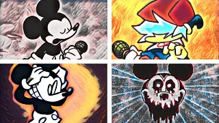 REMIX Of FULL WEEK UNHAPPY HAPPY REALLY HAPPY SMILE FNF Vs Mickey Mouse MOD Phase 1 2 3 4 