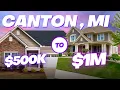 What 500 to 1M gets you in CANTON MICHIGAN Living in Canton Michigan Moving to Canton Michigan