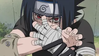 Sasuke usa Sharingan e acerta Gaara com chidori - Naruto vs Neji -  Sasuke vs Gaara | Naruto
