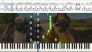 Shaun The Sheep Nickelodeon MIDI SHEET Manjuprasad Music Manjuprasad On Piano 