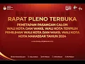 Download Lagu RAPAT PLENO PENETAPAN PASANGAN CALON WALIKOTA \u0026 WAKIL WALIKOTA TERPILIH KOTA MAKASSAR TAHUN 2024