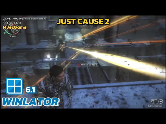 Winlator 6.1 - Gameplay Just Cause 2 - Windows