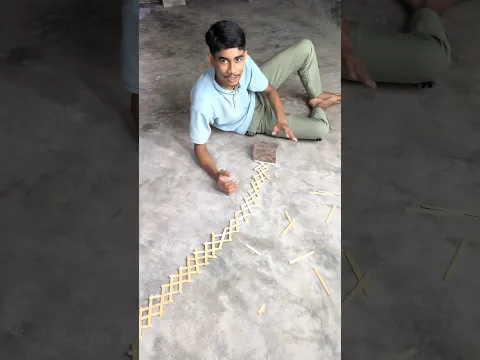 How to build a popsicles stick chain reaction!