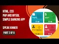 ABC Banking App with HTML CSS PHP and MySQL Database Speak Khmer Part