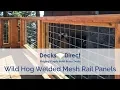 Welded Mesh Level Rail Panels By Wild Hog Railing