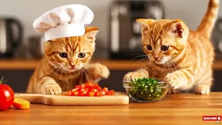 Mother and Baby Cat Cam Save the Farm After the Storm 🐾🎩🐯 #cryingcat #猫 #貓咪#cryingcat #猫 #貓#動物 #貓咪