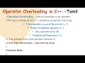 Operator Overloading in C programming in tamil