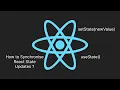 Synchronising React state Updates