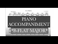Ave Maria Schubert - Bb Major Piano Accompaniment