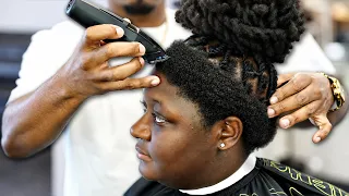 HAIRCUT TUTORIAL: FEMALE DROP FADE | MAJIC PENCIL TIPS
