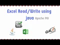 Read write excel sheet data in Java using Apache POI