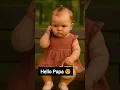 hello Papa😍🤭#usa #cutebaby #usashorts#cute #alomama #adorablemoments #indonesia #papa