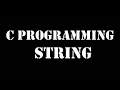 C program to print string one by one characters using loop