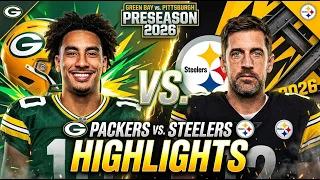 Steelers BEAT Packers Full Highlights NFL preseason 2026 | Aaron Rodgers show why he is a LEGEND!