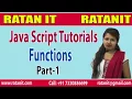 JavaScript Tutorial Functions Part-1 By Binesha
