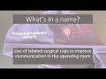 Enhancing Communication in the Operating Room by Labeling Surgical Caps with Names