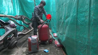 Harbor freight sand blaster description on what media to use