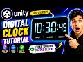 Unity Digital Clock Tutorial How To Make A Digital Clock In Unity Unity Clock Tutorial