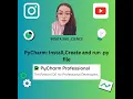 Python Tutorial Episode 7 PyCharm Install Create and run py file