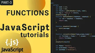Functions In JavaScript JavaScript Tutorial JavaScript tutorial for beginners Part 3