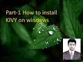 How to install Python KIVY 2 0 0rc4 on windows using VStudio