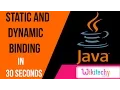 kaashiv infotech reviews - Static and dynamic binding in java core java interview questions