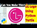 How To Make LG Logo Using Python Turtle Easy Python Turtle Graphics Drawing Tutorial For Beginners