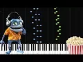 Download Lagu Popcorn - Crazy Frog [Piano Tutorial] (Sheet Music/Piano Cover/Synthesia)