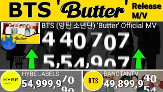 Download BTS (방탄소년단) 'Butter' Official MV | HYBE LABELS hits 55M subs | BANGTANTV hits 49.9M subs MP3