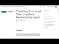 Classifying Structured Data using Keras Preprocessing Layers