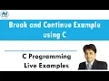 Break Continue Keyword Example in C Live C Programming Examples Language English