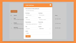 Demo Address Book App Using Vanilla JavaScript for Beginners With Local Storage
