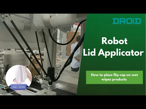 DH-L300 Spider Robot Wet Wipes Lid applicator | DROID