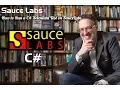 SauceLabs - How to Run a C Selenium Test on SauceLabs