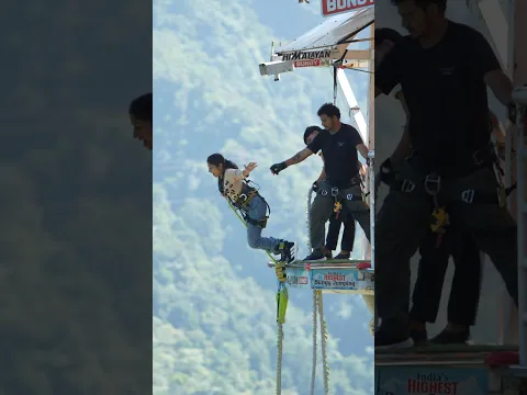RISHIKESH BUNGY JUMPING ✨#shorts #shortsfeed #subscribers #youtubeshorts
