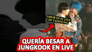 💖 ¡Sorpresa en el LIVE! TAEHYUNG quería BESAR a JUNGKOOK 💋✨