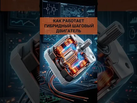 Как рабоает гибридный шаговый двигатель