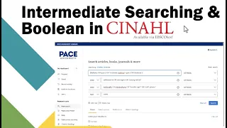 Intermediate Searching Boolean in CINAHL