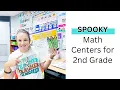3 Halloween Math Games for 2nd Grade Free Math Centers for Halloween
