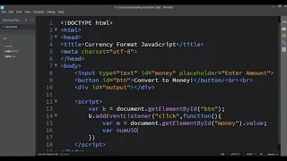 Convert numbers into a currency format using JavaScript